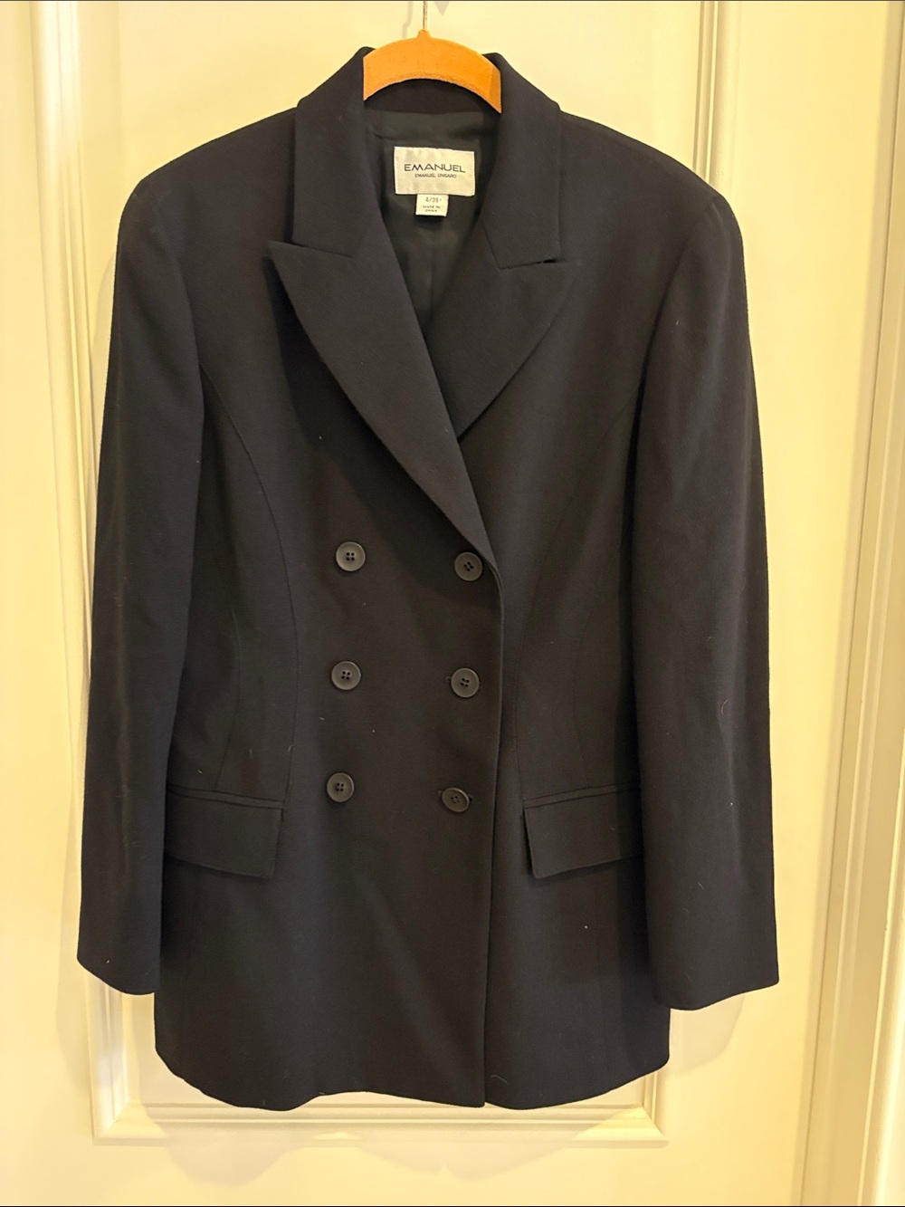 Emanuel Ungaro Black Double-Breasted Blazer